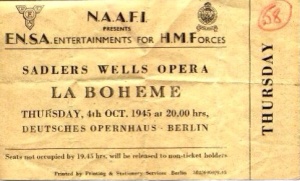 NAFFI  opera ticket for La Boheme at Deutsches Operhaus - Berlin